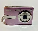 Vintage Sanyo VPC-S770 3X Optical Zoom 7.1MP Digital Camera Purple W/manual. Fixed Price $35.95.