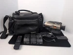 Canon ES190A Camcorder Remote 3 Batteries Battery Adapter Bag Untested. Fixed Price $44.50.